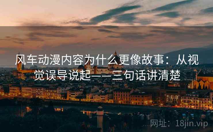 风车动漫内容为什么更像故事：从视觉误导说起——三句话讲清楚  第2张